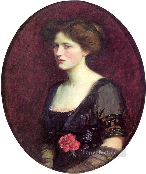 Portrait of Mrs Charles Schreiber Greek John William Waterhouse Oil Paintings